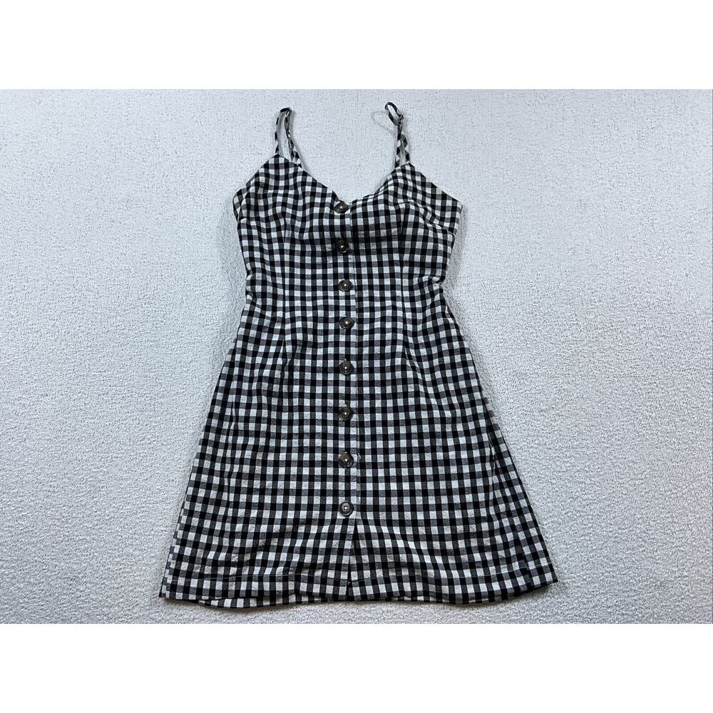 Forever 21 Women’s Juniors Black and White Check Spaghetti Strap Dress S